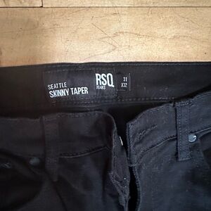 RSQ Black Skinny Taper Jeans